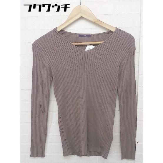 ◇ ITEMS URBAN RESEARCH アーバンリサーチ Vネック 長袖 ニット セーター サイズF モカ レディース 【中古】 【1104280002682】