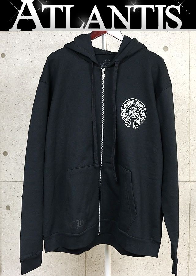 CHROME HEARTS 新宿店 クロムハーツ 新品 東京限定 ジップパーカー メンズ size:XL 黒 【31189】
