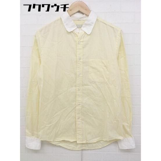 ◇ nano universe ナノ ユニバース 長袖 シャツ サイズM イエロー メンズ 【中古】 【1105250001933】