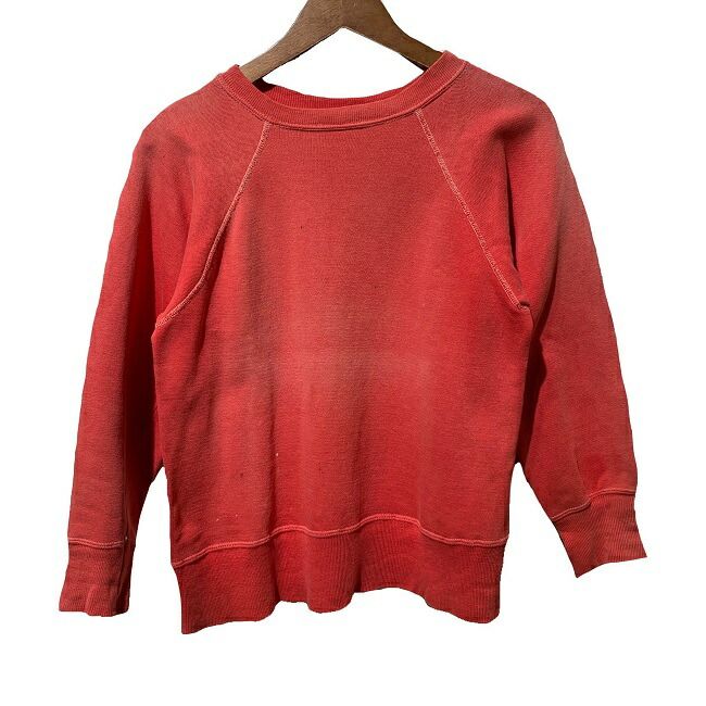 【中古】 スウェット 80s-90s vintage 80年代-90年代 長袖 トレーナー トップス クルーネック 裏起毛 無地 古着 /1591