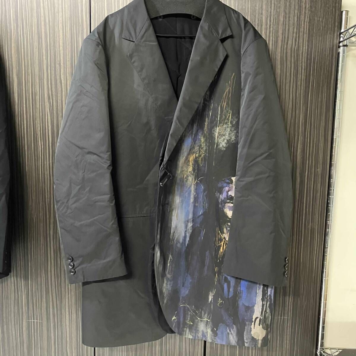 25aw YOHJI YAMAMOTO POUR HOMME ジャケットMOYAMOYA HAZY PRINTED JACKET WITH LINER サイズ3 ヨウジヤマモトプールオム