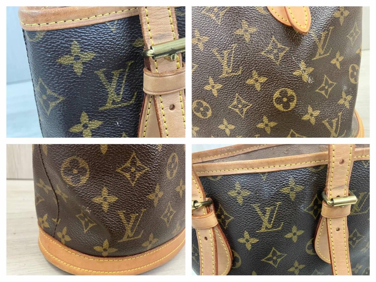 ルイヴィトン LOUIS VUITTON モノグラム バケットPM バッグ - メルカリ