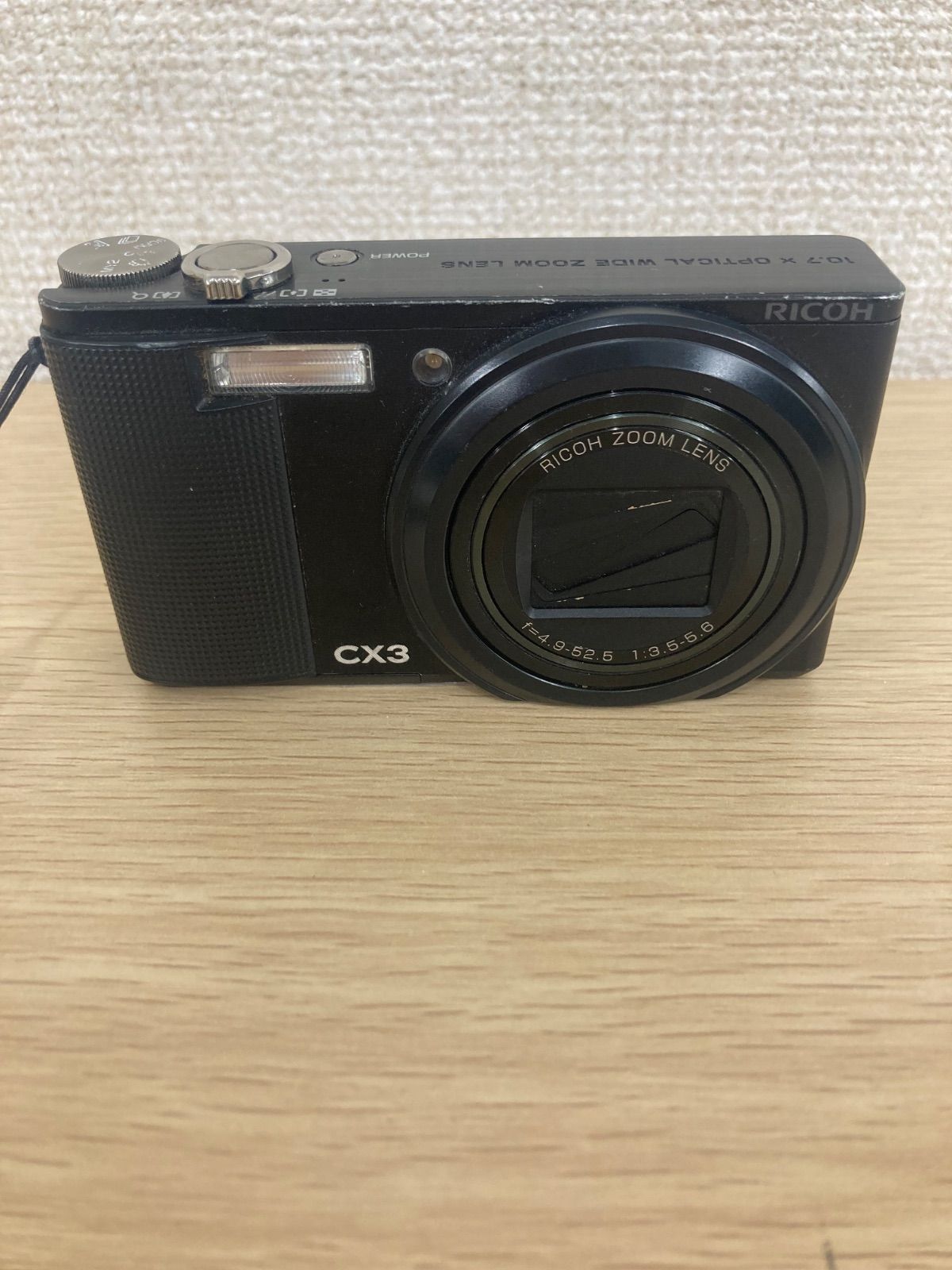 通電動作未確認 デジタルカメラ RICOH CX3 ブラック 【カメラ1】【1 