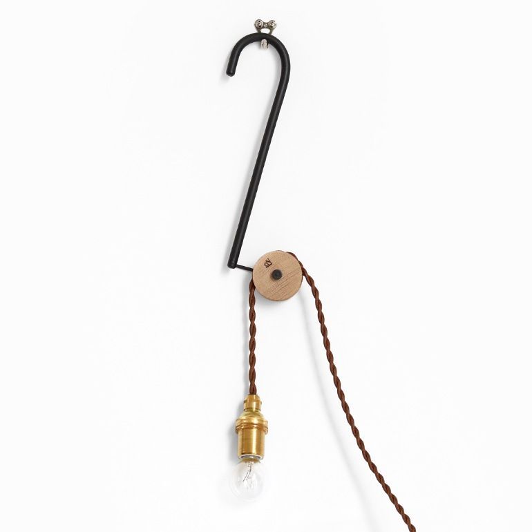 【新品】【1点販売】eN product[エンプロダクト]hanger light[ハンガーライト 照明 間接照明 電球 吊るす 引っ掛け 滑車 口金E17型 おしゃれ インテリア]