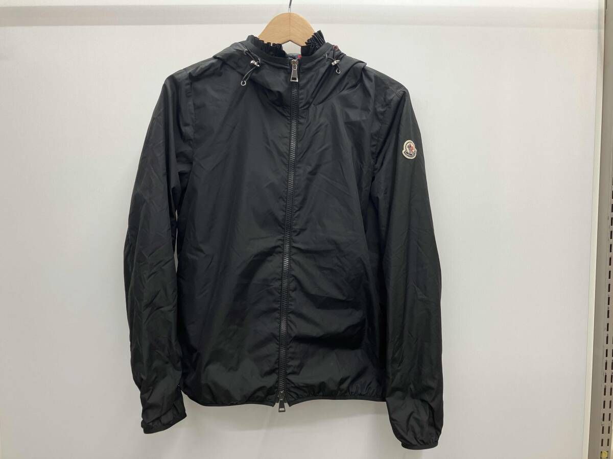 MONCLER モンクレール 19AW LAIT GIUBBOTTO フードフリルジップアップブルゾン ナイロンジャケット F10931A73600 C0438 サイズ1 ブラック