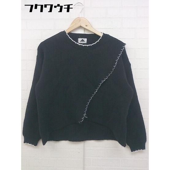 ◇ ABITOKYO アビトーキョー デザイン ニット 長袖 セーター ブラック レディース 【中古】 【1106010003167】