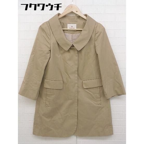 ◇ Rubyrivet ルビーリベット 長袖 ステンカラー コート サイズ38 ブラウンベージュ レディース 【中古】 【1106010000524】