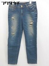 ◇ GUESS Los Angeles ゲス ロサンゼルス ダメージ ジーンズ デニム パンツ サイズ26 インディゴ レディース 【1106020012388】