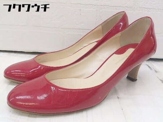 ◇ green label relaxing グリーンレーベル UNITED ARROWS ラウンドトゥ パンプス 23　1/2ｃｍ レッド レディース 【中古】 【1106040005025】