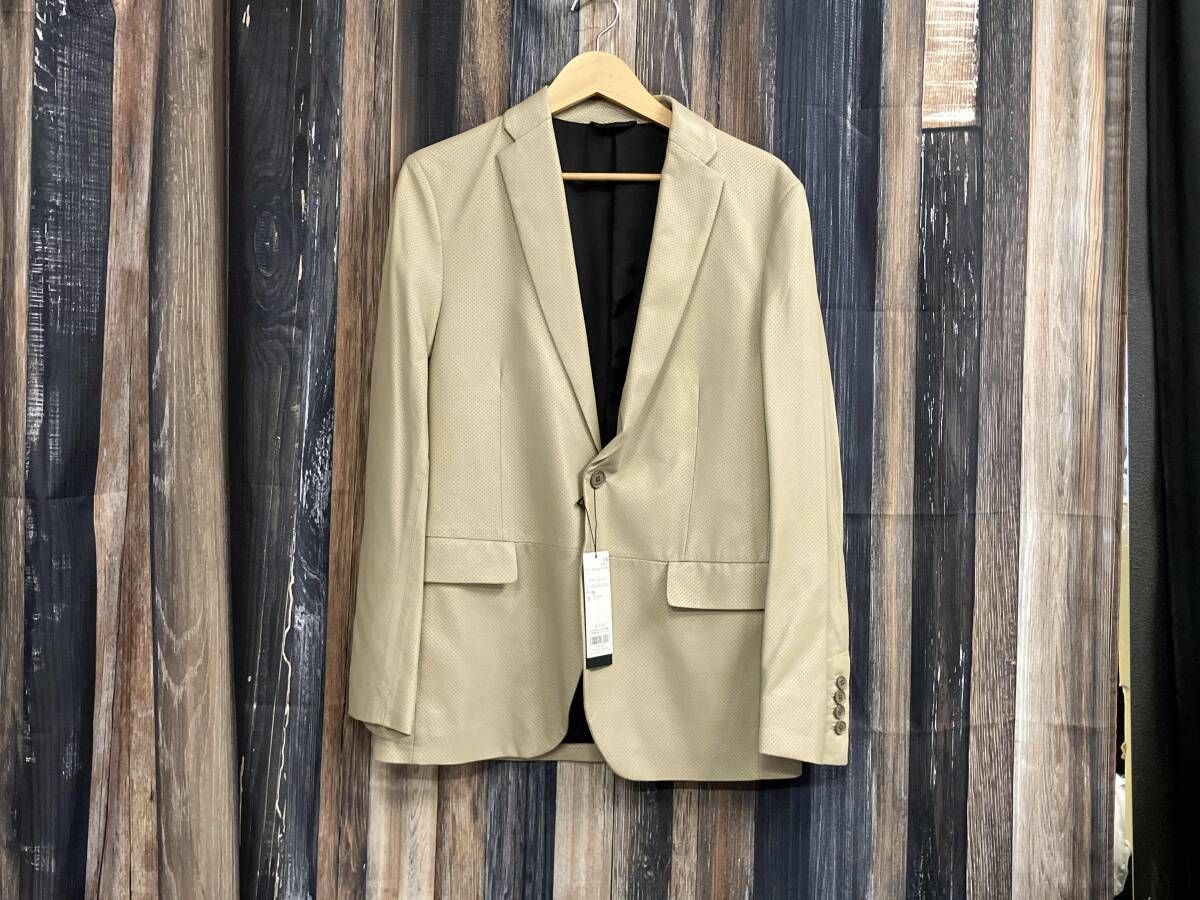 JOSEPH HOMME ジョゼフ オム ライトパンチングレザー ジャケット LWJHGS0002 サイズ46 カラーベージュ