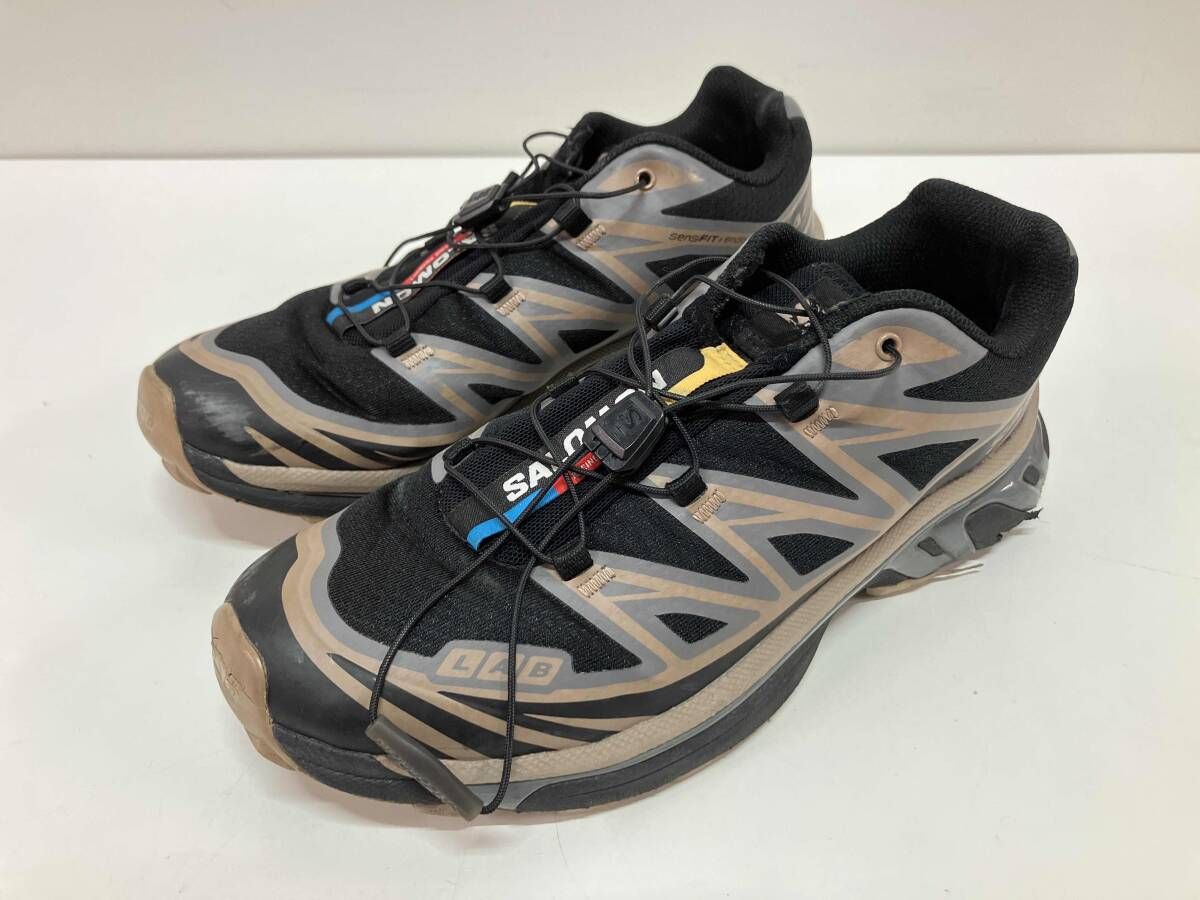 SALOMON サロモン 475824 XT-6 SOFT GROUND ローカットスニーカー サイズ24.5cm ベージュ