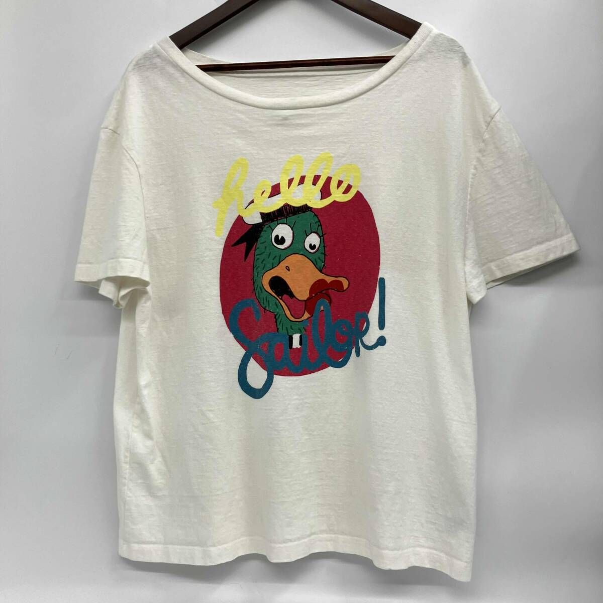 Maison Margiela/メゾンマルジェラ／半袖Tシャツ/ホワイト／Hello Sailor ／S30GC0664 S22948／サイズ175/92A