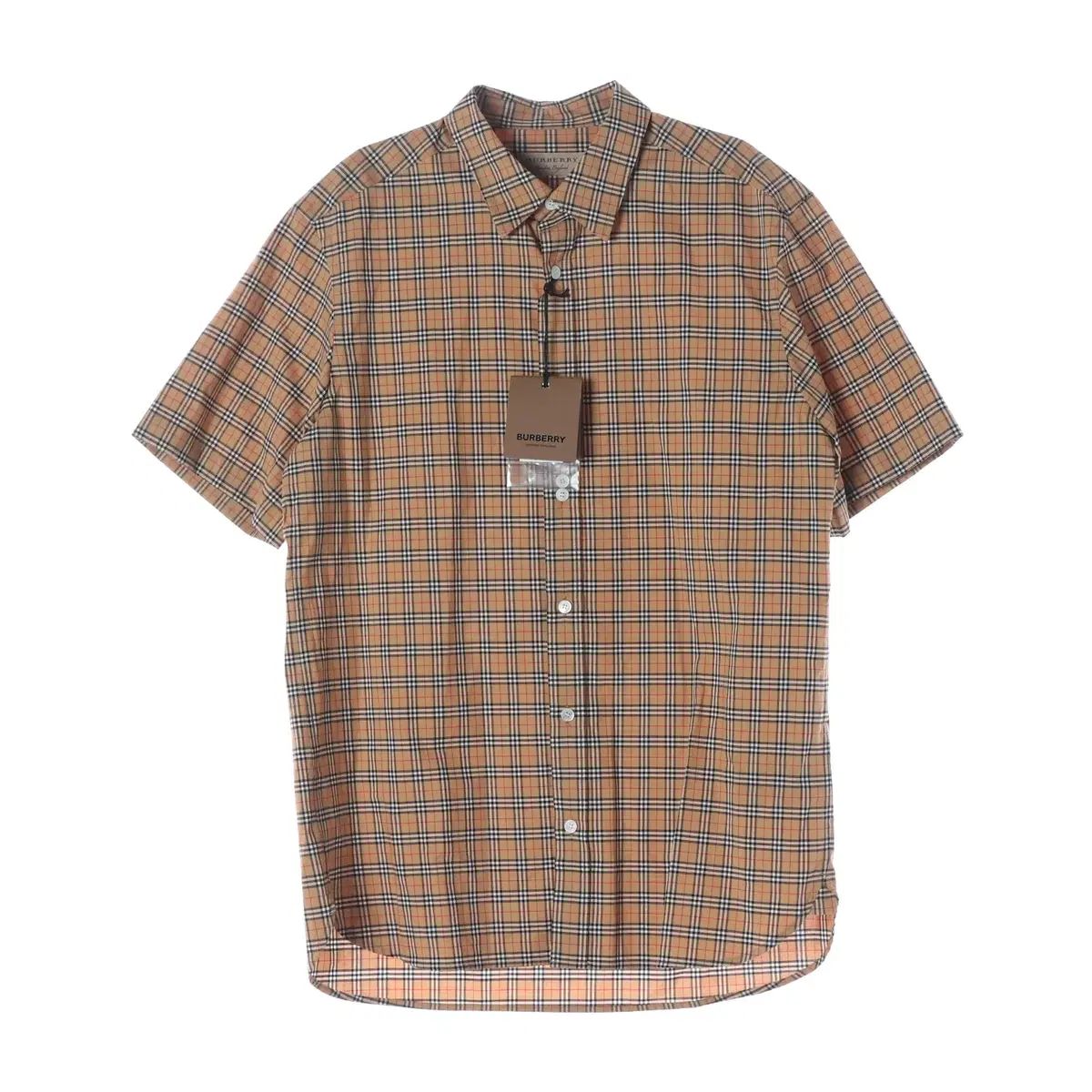 (新品) バーバリー シグニチャー チェック パータン 半袖 シャツ M