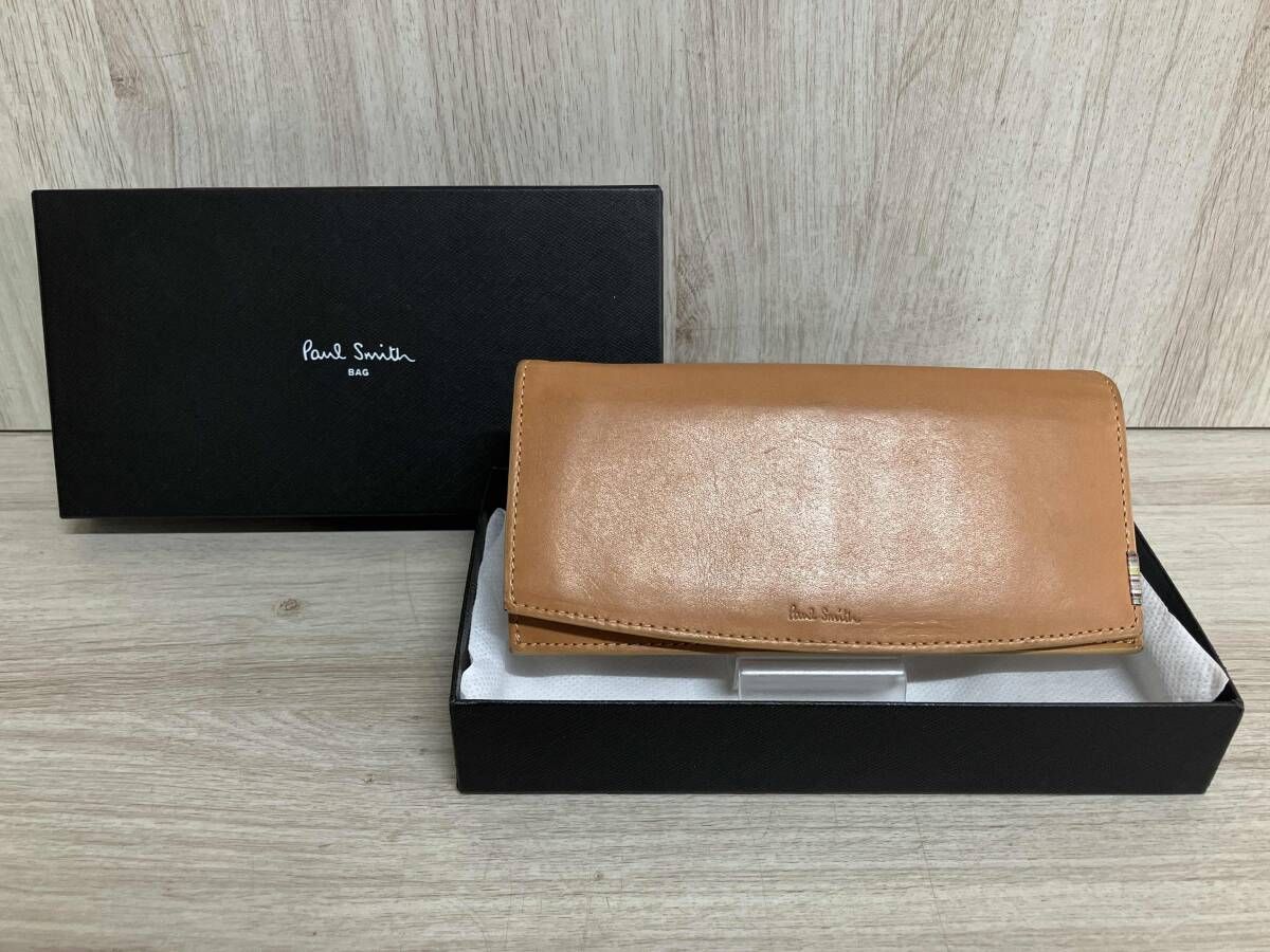 PAUL SMITH ポールスミス 長財布 883-906 P535 牛革 キャメル 6,873円
