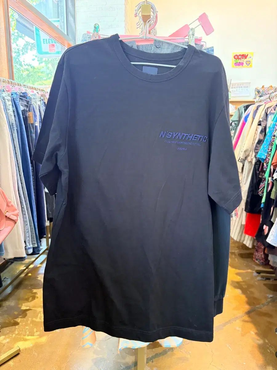 Juun.J N'SYNTHETIC ブラック 半袖 Tシャツ