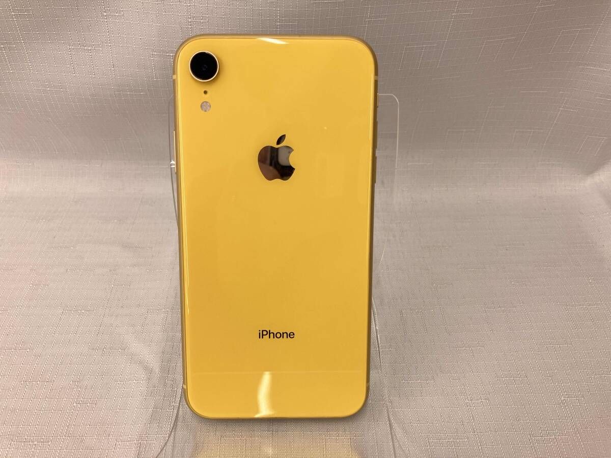 iPhone XR 64GB イエロー SIMロック解除済み 割れあり iPhone XR 64GB