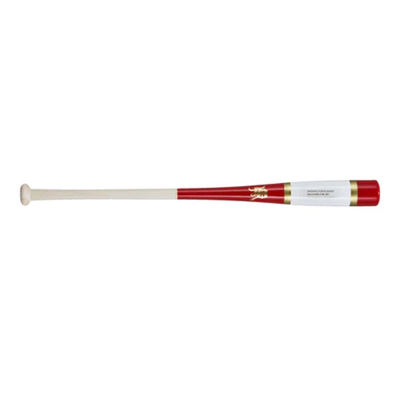 和牛JB ノックバット　80cm/510g　硬式軟式兼用　朴×メイプル　リアルグリップ　レッド