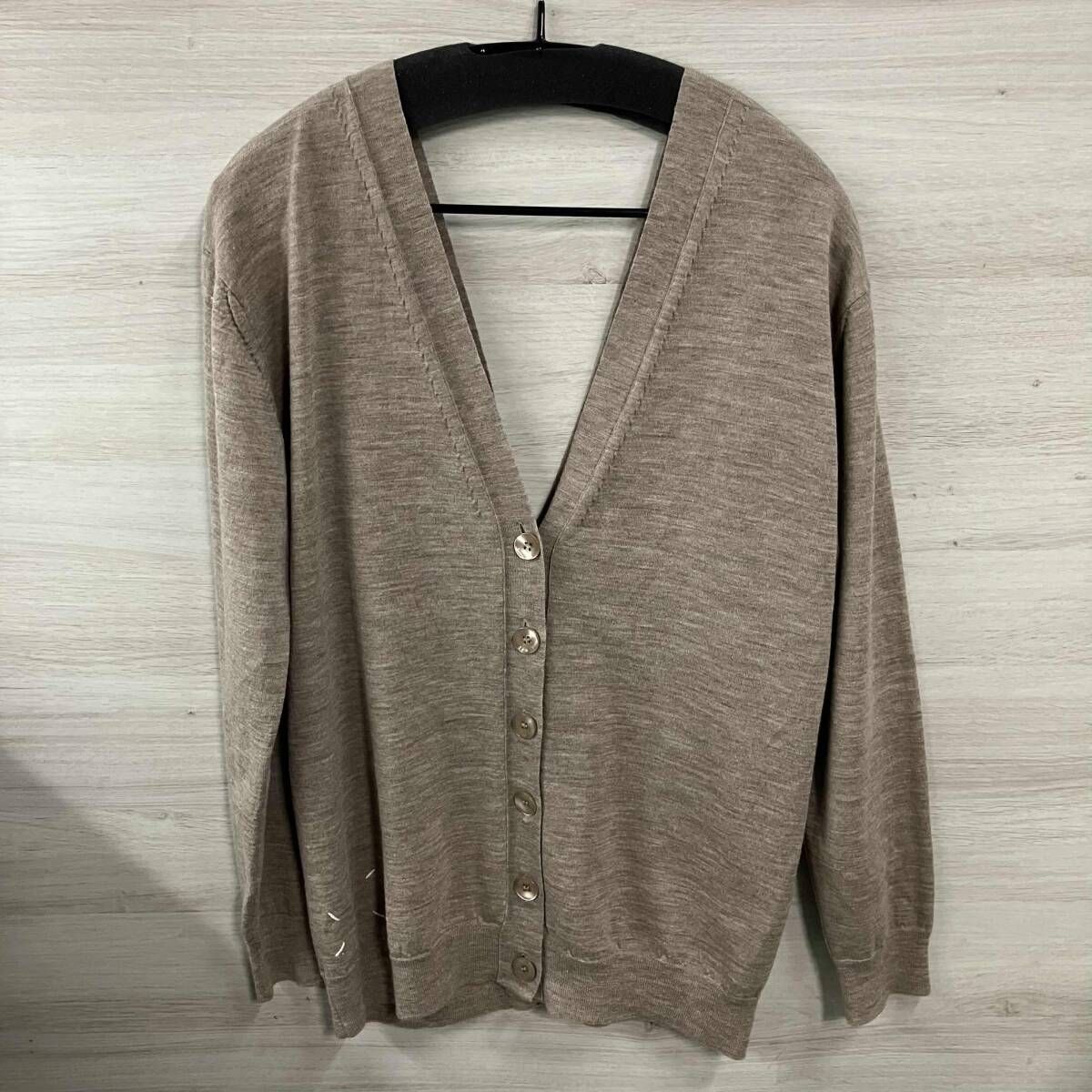 00aw MARTIN MARGIELA 1 double front cardigan miss deanna カーディガン KOKONOEタグ Sサイズ　ベージュ マルタンマルジェラ