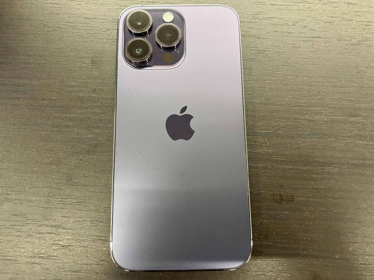 「iPhone 14 Pro Max 256GB ディープパープル SIMフリー MQ9E3J/A」 プロマックス Apple アップル 動作確認 初期化済み