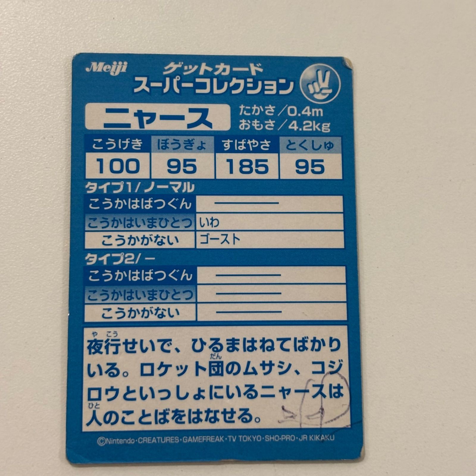ゲットカード金 エレキッド スーパーコレクション ニャース - メルカリ