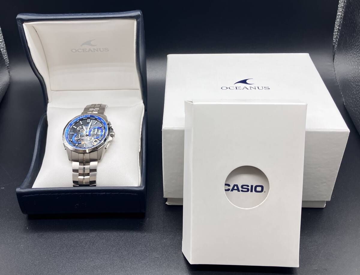 CASIO カシオ OCEANUS オシアナス 0CW-S2400 202＊＊＊ 電波ソーラー 腕時計 箱説