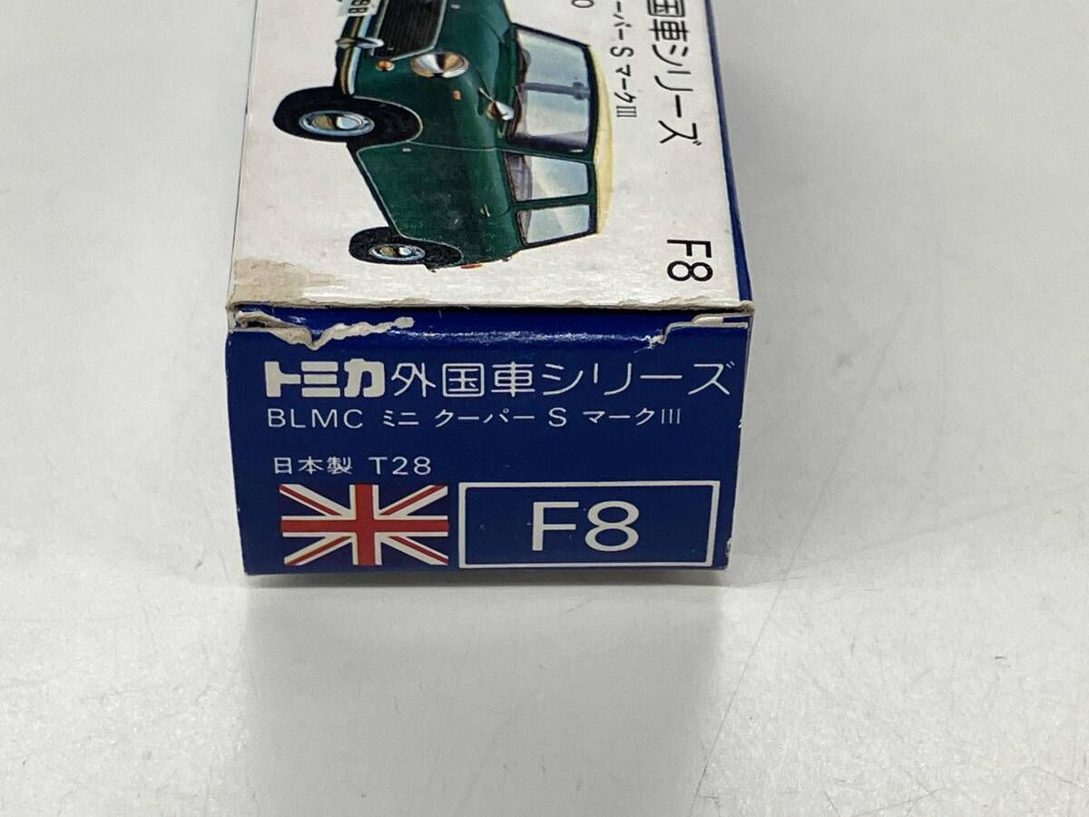 トミカ F8 BLMC ミニクｰパｰS マｰクⅢ 赤 ルｰフ:黒 シｰト:茶 外国車