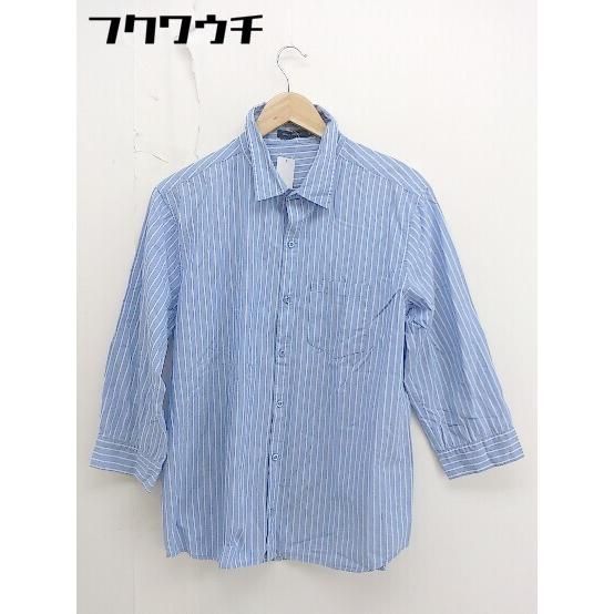 ◇ URBAN RESEARCH アーバンリサーチ ストライプ 長袖 シャツ サイズ40 ブルー系 レディース 【中古】 【1111090004744】