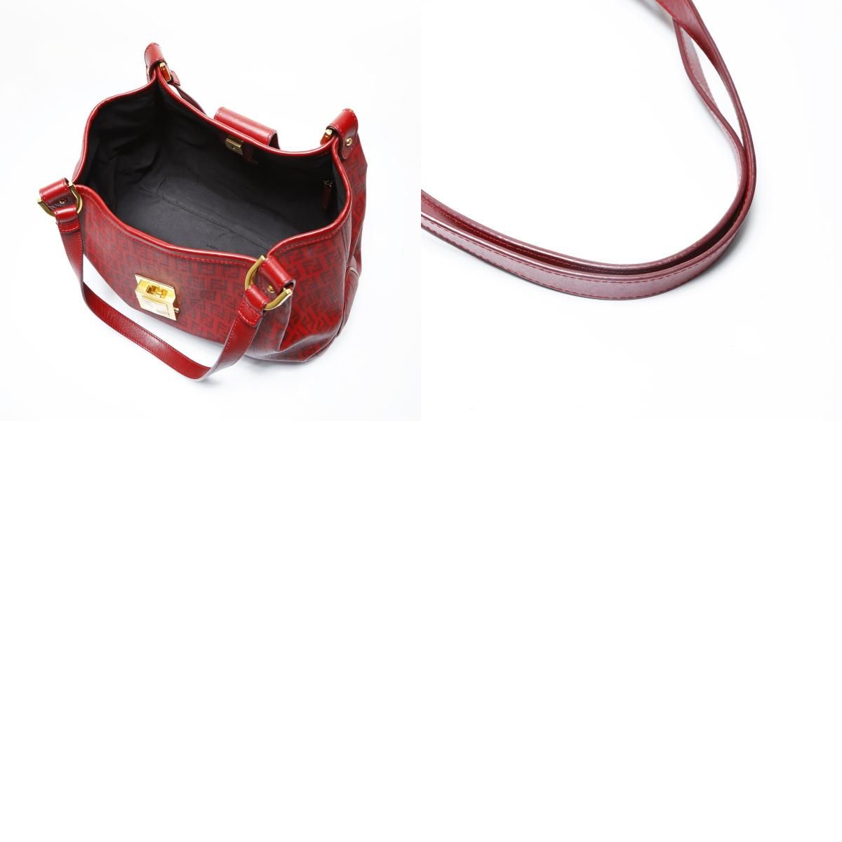 FENDI フェンディ ショルダーバッグ ズッキーノトート PVC【中古 