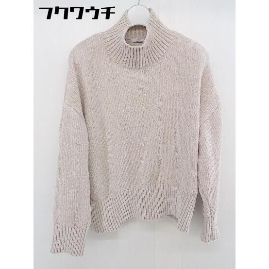 ◇ URBAN RESEARCH ITEMS ハイネック 長袖 ニット セーター ベージュ レディース 【中古】 【1202170000289】