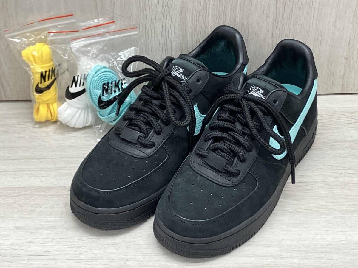 NIKE/ナイキ×TIFFANY/ティファニー DZ1382-001 AIR FORCE 1 LOW 1837 スニーカー 2023 マットレザー ティファニーブルー シルバー925タグ