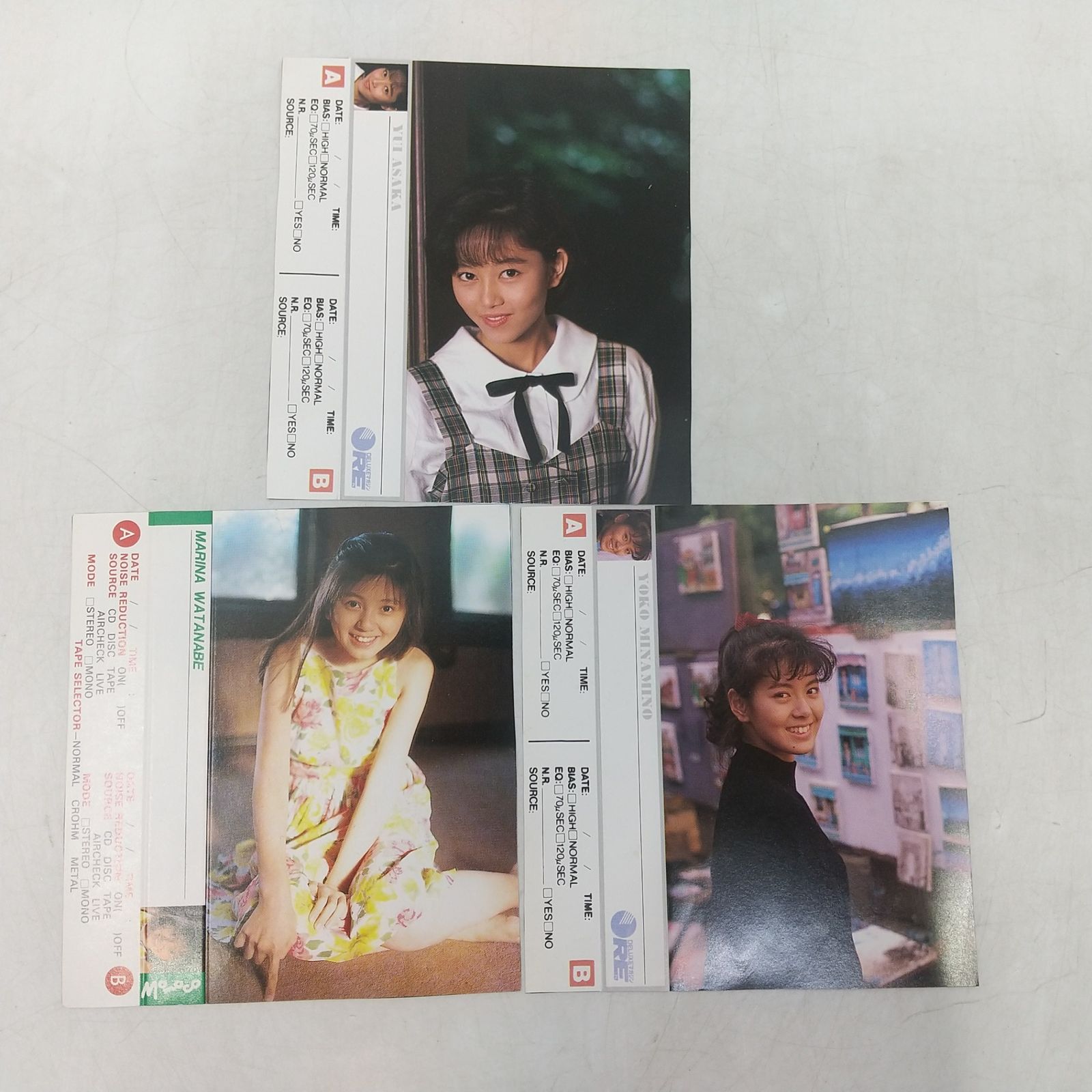 まとめ売り】'80年代~'90年代 女性アイドル カセットインデックス 14枚