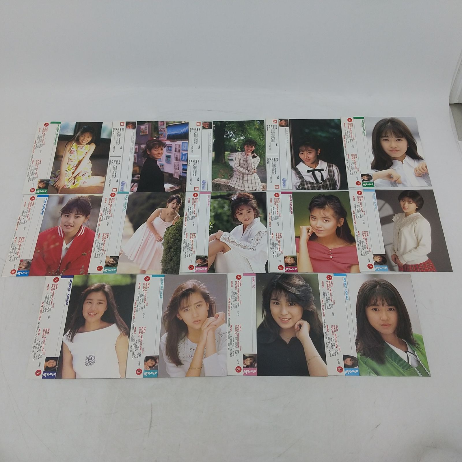 まとめ売り】'80年代~'90年代 女性アイドル カセットインデックス 14枚