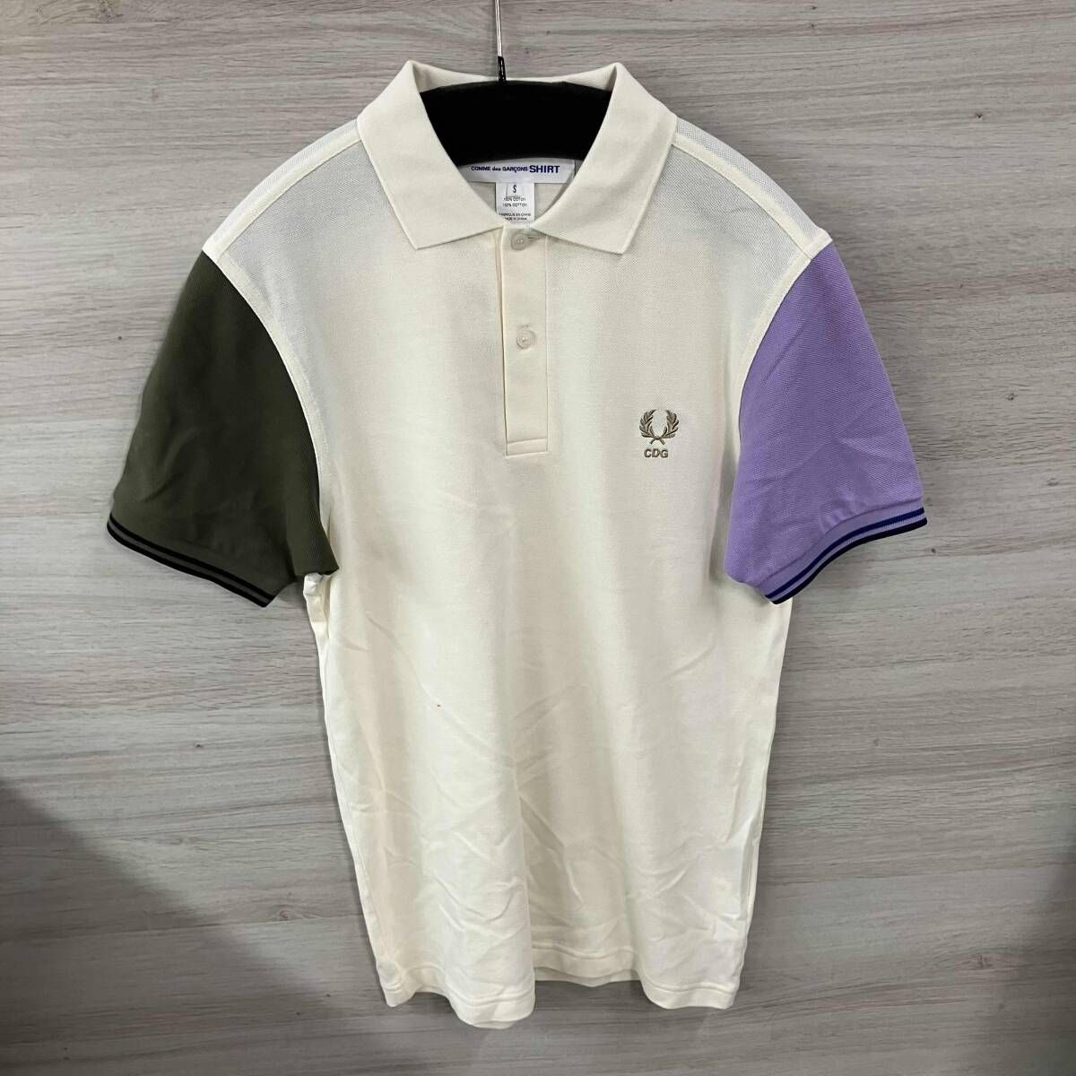 25AW COMME des GARCONS SHIRT × FRED PERRY バイカラーポロ サイズS マルチカラー コムデギャルソンシャツ×フレッドペリー