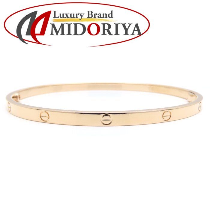 CARTIER カルティエ ラブ バングル SM #19 K18PG ピンクゴールド レディース/295502【中古】【BJ】