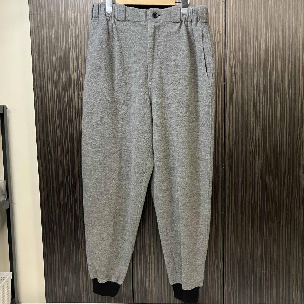80s archive YOHJI YAMAMOTO POUR HOMME ロングパンツ 丸文字ロゴウールジョガーパンツ サイズS ヨウジヤマモトプールオム
