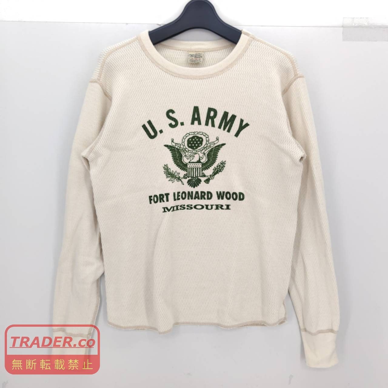 05w21322 バズリクソンズ Buzz Rickson's ヘビーサーマルカットソー オフホワイト M 日本製 メンズ 長袖Ｔシャツ コットン 【中古品】