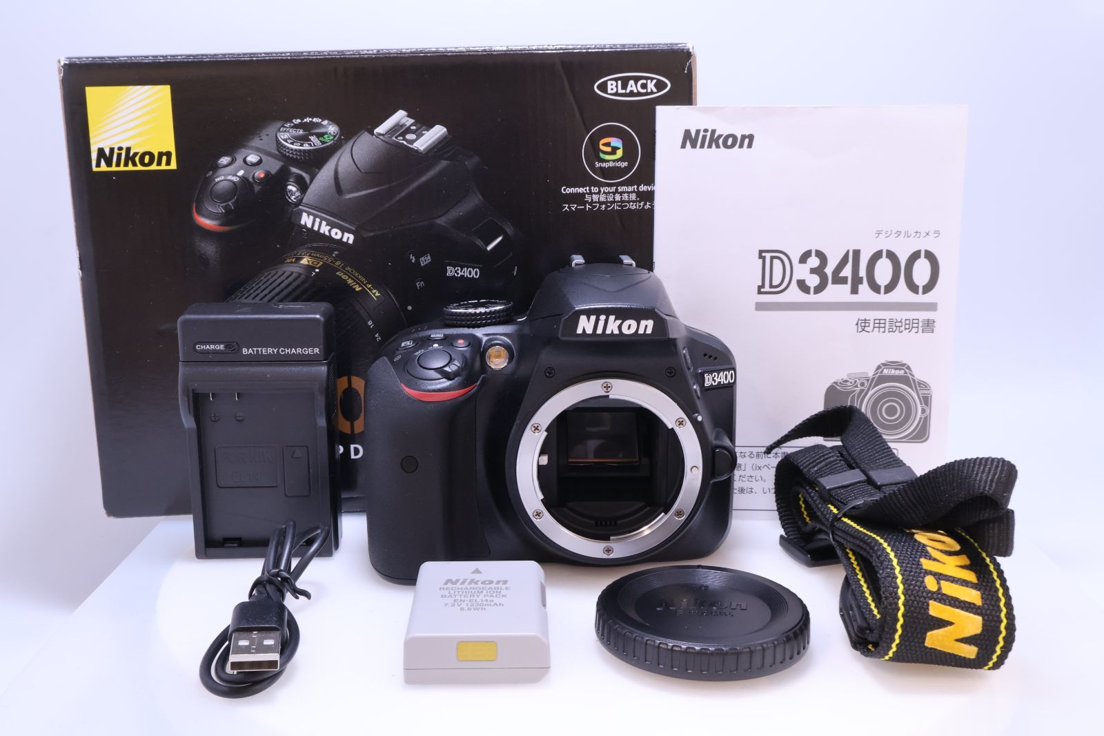 【7,150回 美品】Nikon D3400 ボディー ブラック D3400BK デジタル一眼レフカメラ