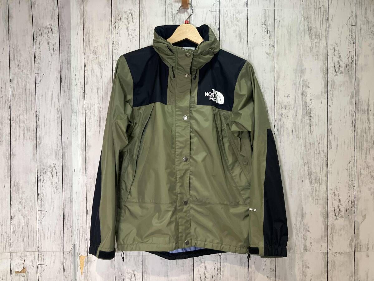 THE NORTH FACE ザ ノース フェイス マウンテンパーカー マウンテンレインテックスジャケット グリーン M レディース アウトドア