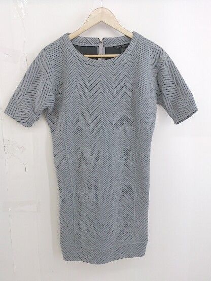 ◇ BANANA REPUBLIC バナナリパブリック 半袖 ミニ ワンピース サイズXXS グレー ブラック レディース 【中古】 【1203070000621】