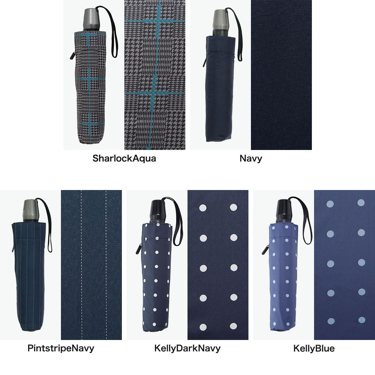 【正規品5年保証】 クニルプス 折りたたみ傘 メンズ レディース 自動開閉 軽量 Knirps 晴雨兼用 丈夫 傘 折り畳み傘 ワンタッチ 53cm 8本骨 セーフティー・システム 折りたたみ シンプル T.220 KNT220 SharlockAqua｜詳細画像