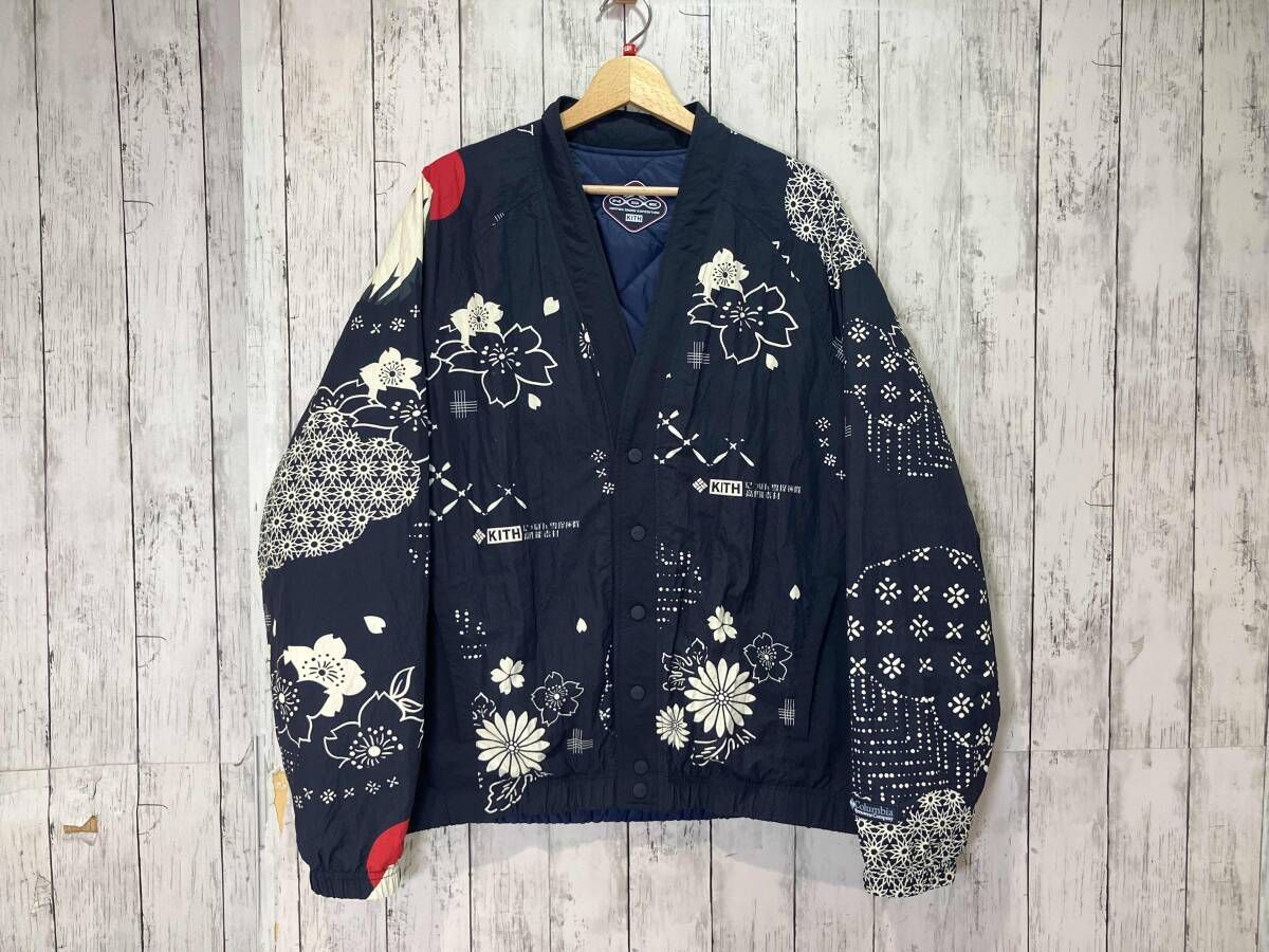 Kith キス Columbiaコロンビア コラボ Reversible Montsuki Jacket Nocturnal リバーシブル モンツキ ジャケット ノクターナル ネイビー