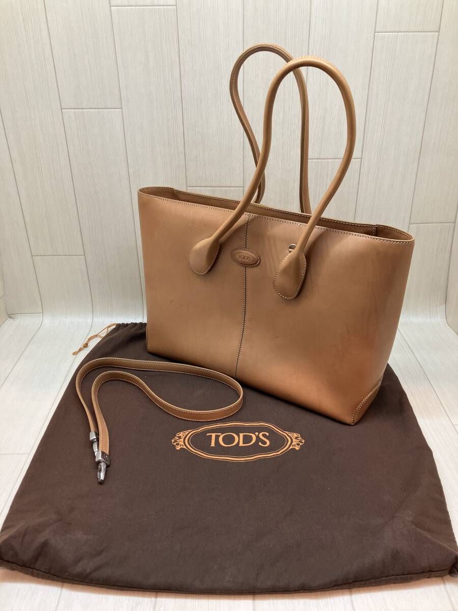 ★ TOD'S トッズ トートバッグ 2way キャメル 通年