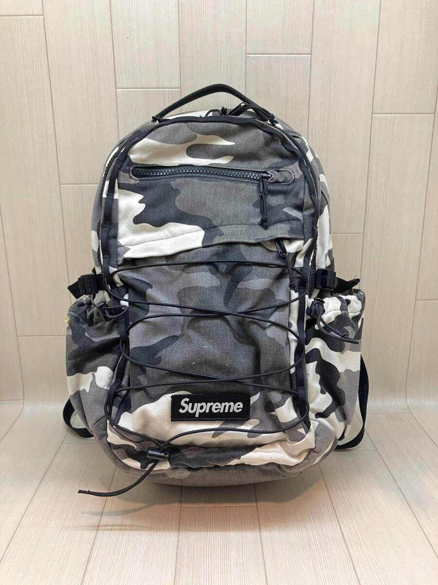 ★ Supreme シュプリーム リュック BACK PACK SNOW CAMO グレー系 通年