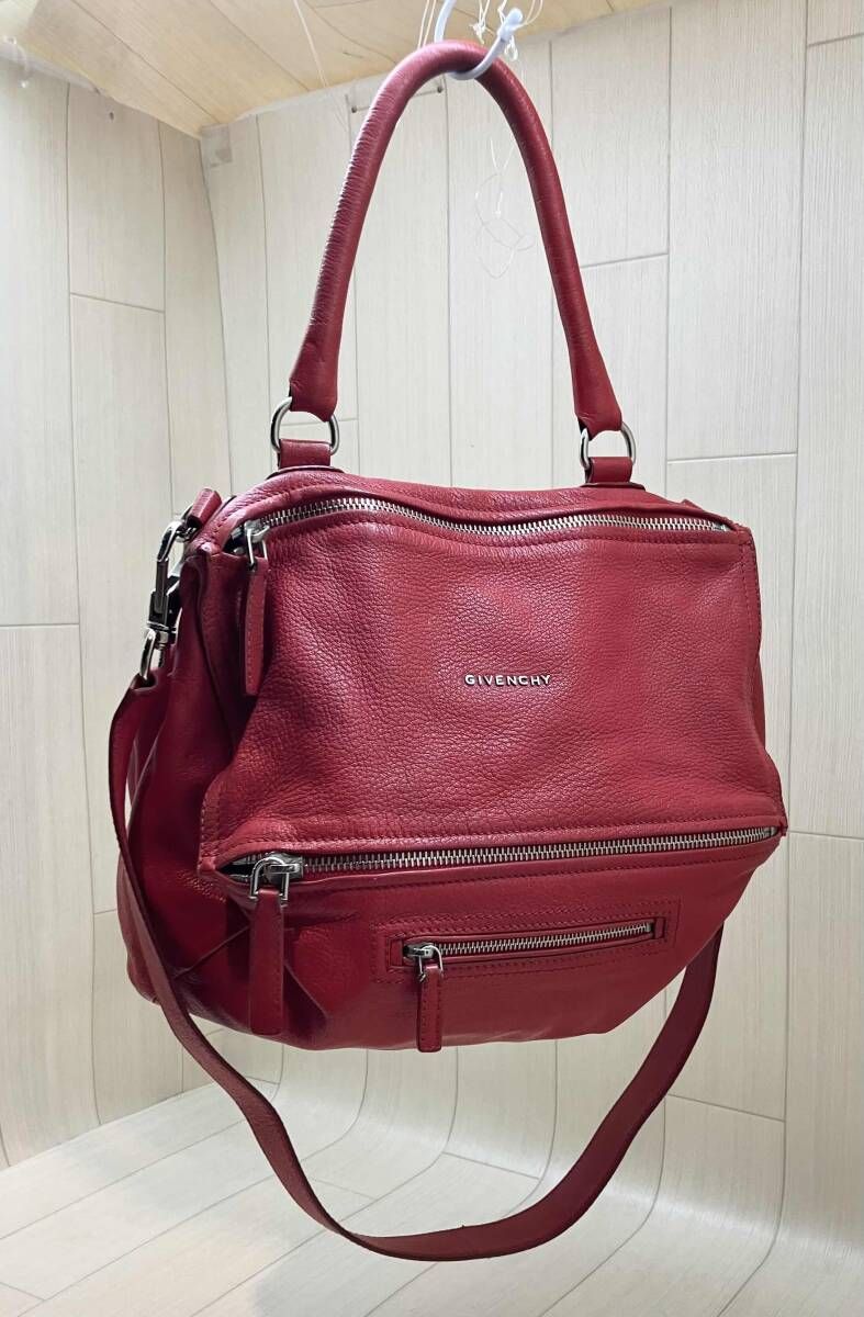 ★ GIVENCHY ジバンシー ハンドバッグ パンドラ レッド 通年