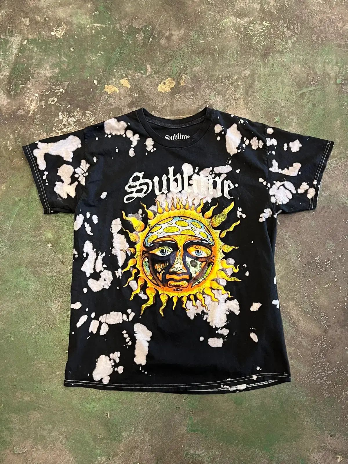 L Sublime サブライム サンフェイス ブリーチ タイダイ バンド Tシャツ