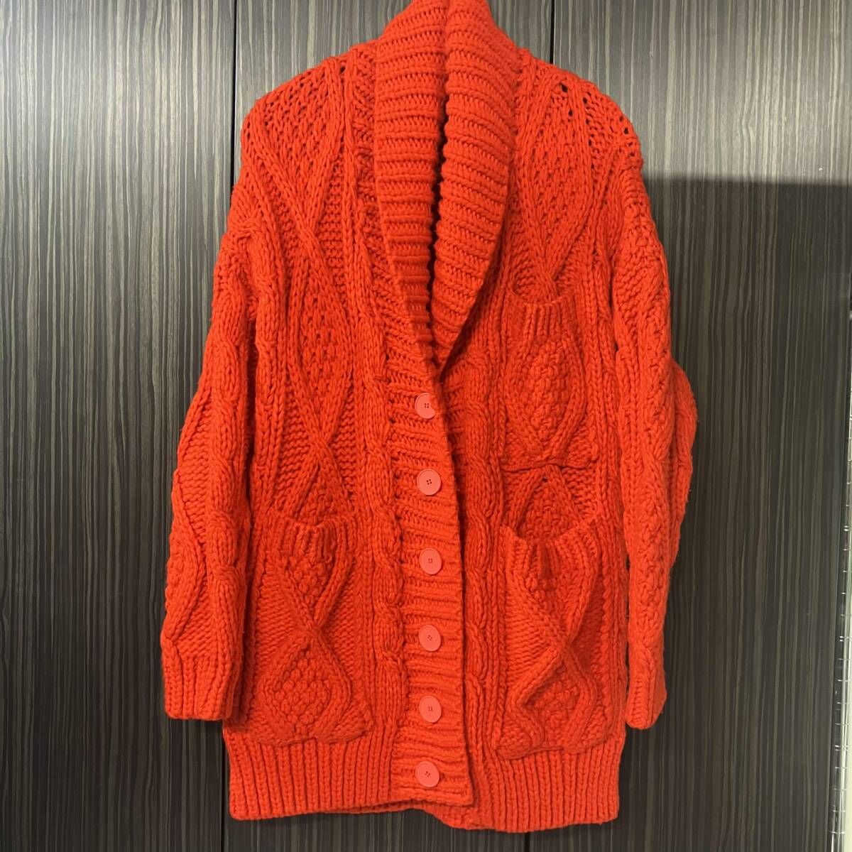 14aw MM6 ウエストベルト付きショールカラーカーディガン S32GP0127