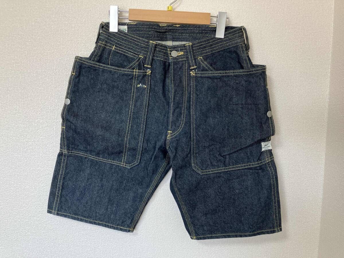 SASSAFRAS/ササフラス/ハーフジーンズ/Fall LeafSprayer Pants/Sサイズ/ブルー