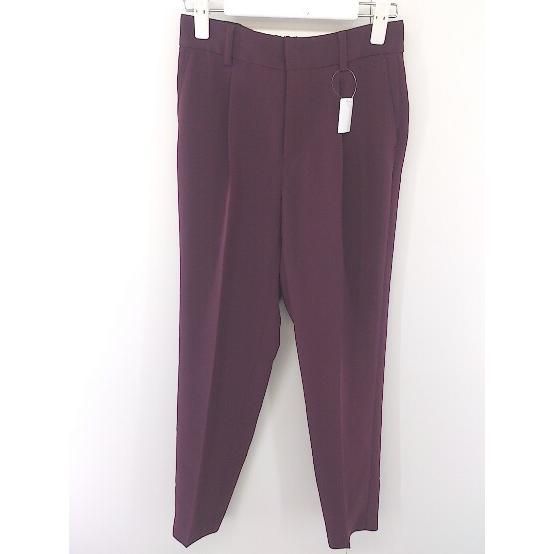◇ STUDIOUS ステュディオス ウエストゴム ストレッチ パンツ サイズ0 ワインレッド レディース 【中古】 【1203090002292】