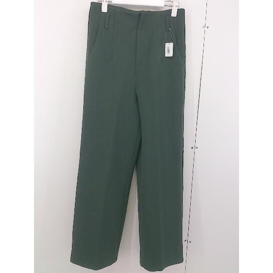 ◇ select MOCA セレクトモカ ハイウエスト スラックスパンツ サイズ M ダークグリーン レディース 【中古】 【1203090001943】