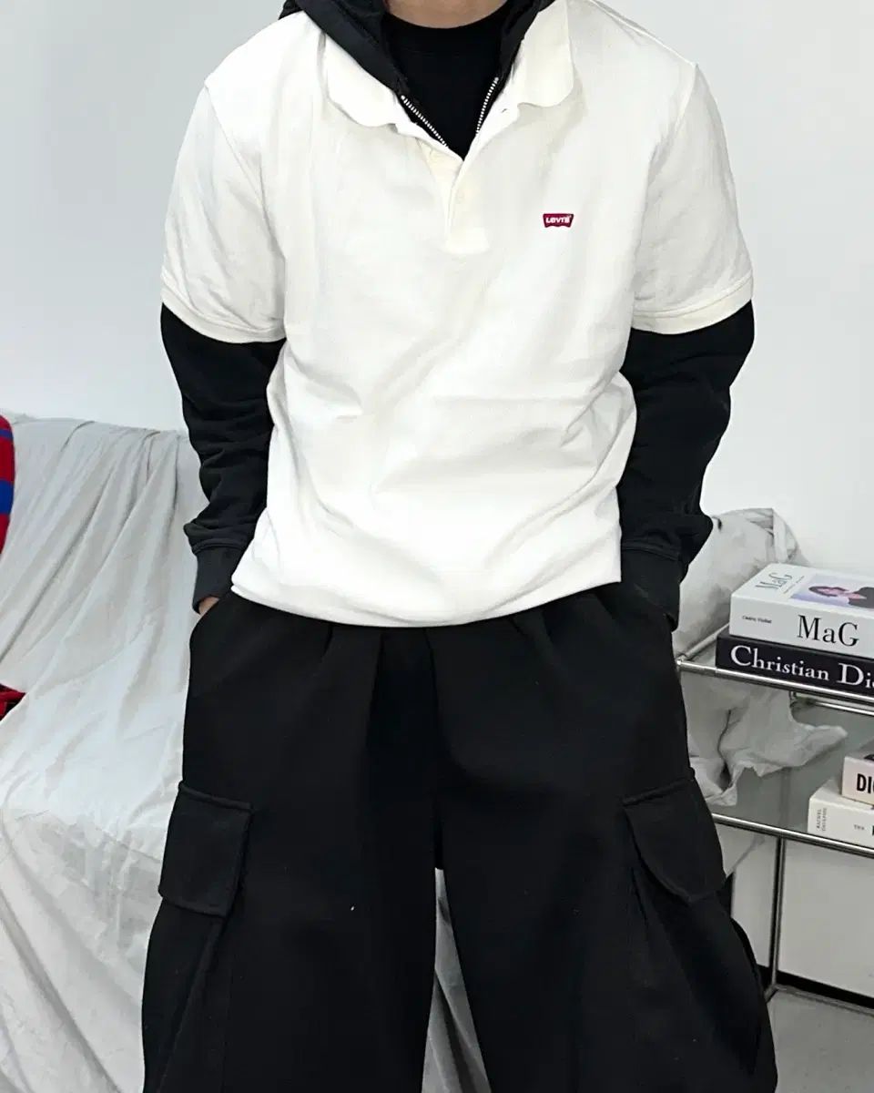 リーバイス 白 パッチ ロゴ pk L